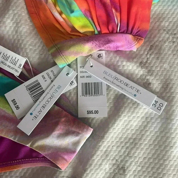 Bleu by Rod Beattie Women's Splash Out Shirred Bikini Top and Bottom - Picture 11 of 14